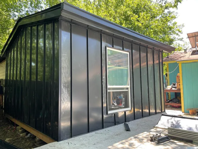 Black standing seam metal wall panels for Metal Roof Installation in Easttown